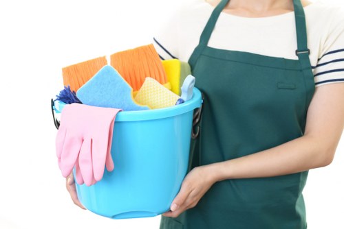Local domestic cleaner preparing a tidy living space in Uxbridge