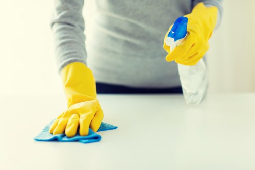 Professional inspection after a carpet cleaning complaint